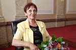 Paní Marie Bruštíková, která převzala ocenění účastníka odboje a odporu proti komunismu in memoriam za pana Ladislava Hošťálka